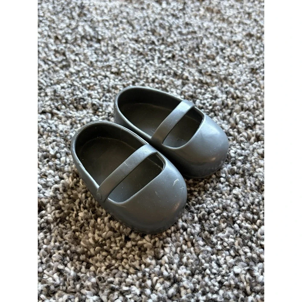 Our Generation Doll Slippers Shoes‎ Gray Plastic